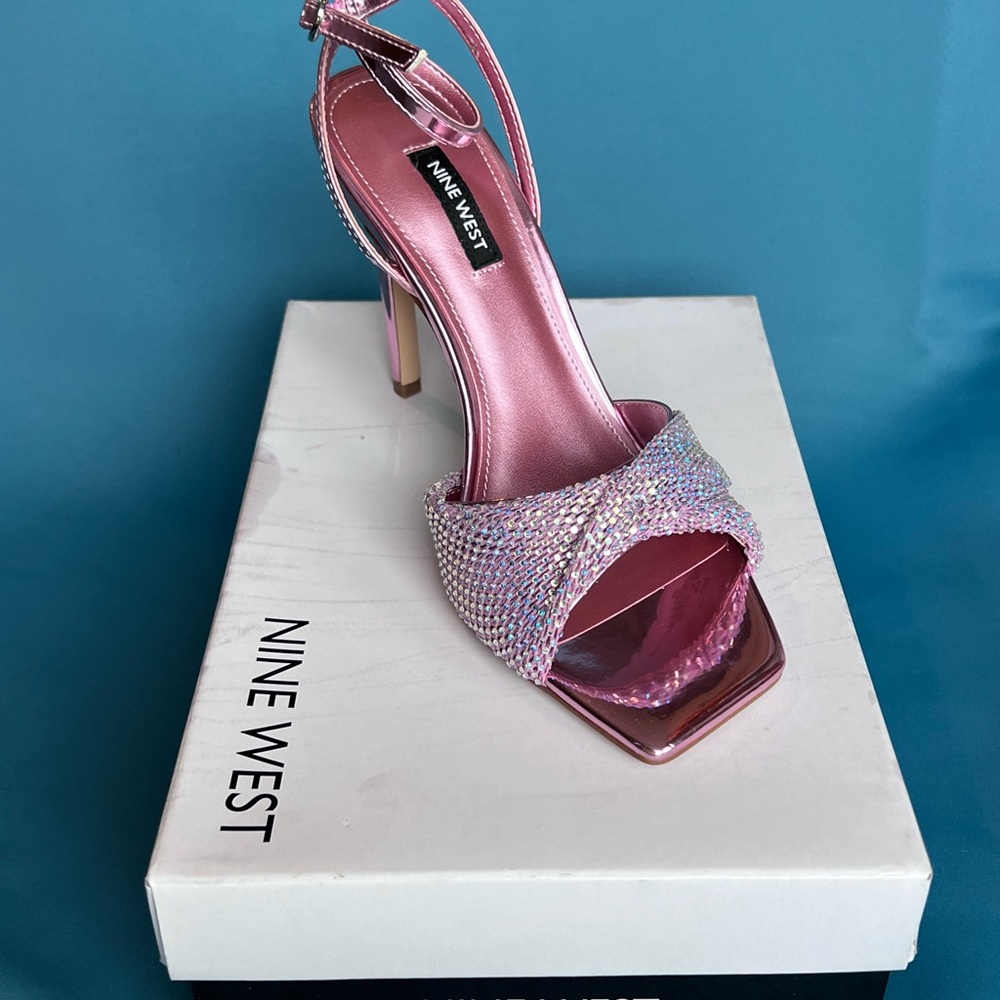 Nine West Pink Strappy Heels
